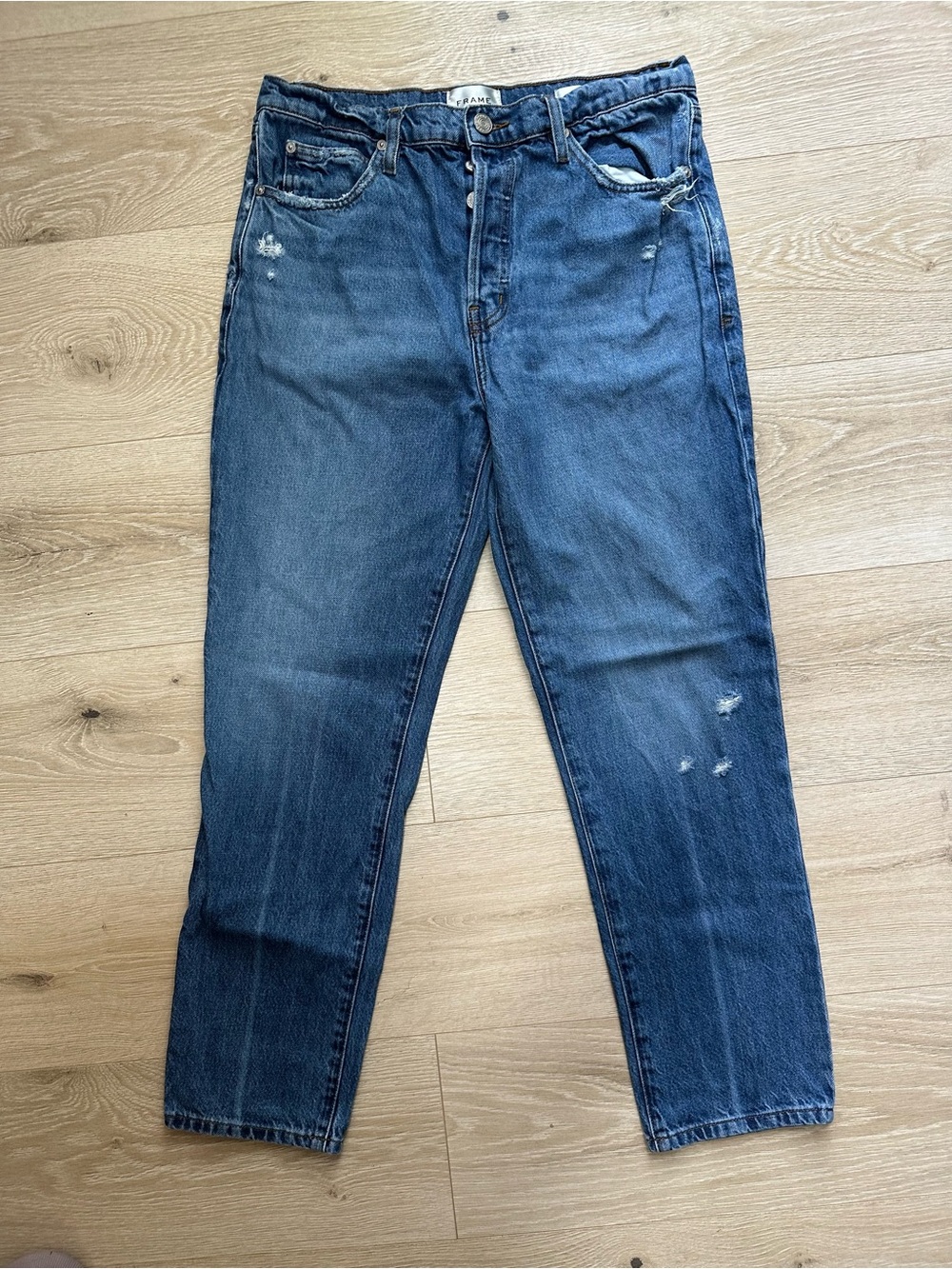 Frame Denim Light and Medium Wash Jeans (not sure if size is 28 or 29)